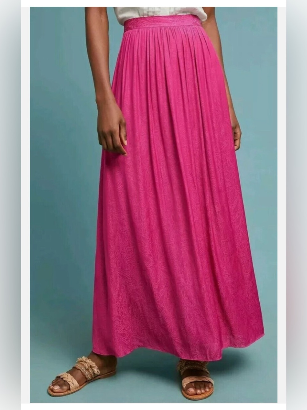 Anthropologie Paisley Maxi Skirt